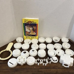 -hc- 30 Pieces Popeil Popeils Automatic Pasta Maker Shaping Dies Wrench - Picture 1 of 5