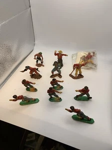 (6) WARRIORS OF THE WORLD MARX FIGURES PLUS (6) FOOTBALL FIGURES - Picture 1 of 4