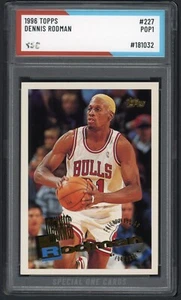 1996 TOPPS DENNIS RODMAN   #227 SOC POP1 AUTHENTICATED - Picture 1 of 2