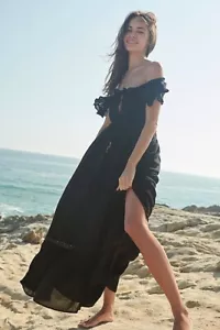 Free People Endless Sommer Mondlicht Ozean Maxi-XS-$ 128 A621-17 - Bild 1 von 2