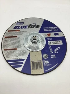 NORTON BLUEFIRE CUTTING GRINDING WHEEL NEW BOX OF 10 9” X 1/8” X 5/8”-11 - Picture 1 of 3