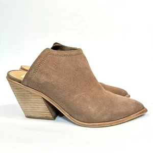 Dolce Vita Women's Sofi Mule Ankle Boot Taupe Mushroom Suede Leather Size 9 READ - Picture 1 of 10