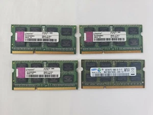 8gb (2gb X 4) PC3-10600s Laptop RAM Memory Kit 3x Kingston & 1x Samsung TESTED! - Picture 1 of 3