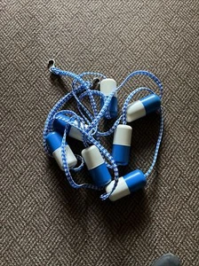 Blue Torrent Swimming Safety Pool Rope Float Divider Line Kit With Hooks 18’ - Picture 1 of 4