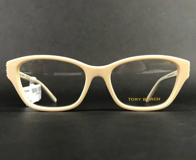 Tory Burch Eyeglasses Frames TY2145U 1962 Ivory Cat Eye Asian Fit 54-17-140 - Image 1 of 4