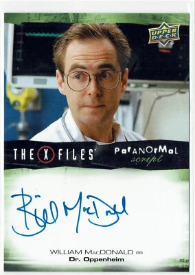 X-Files UFOs and Aliens 2019 Paranormal Script Auto A-WM William MacDonald - Image 1 of 2