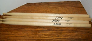 2 Pair 5B SELECTED MAPLE Wood Tip Drum Sticks - Picture 1 of 3