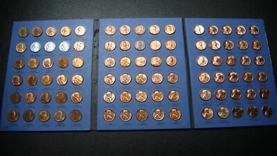 LINCOLN WHEAT MEMORIAL PENNY CENT SET 90 COINS 1941 1974 STEEL WAR PENNIES BU - Image 1 of 4