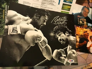 Roberto Duran signed 10x8 autograph PSA/DNA stickeronly auto SILVER INK Palomino - Picture 1 of 3