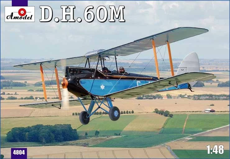 Amodel 4804 - 1:48 De Havilland DH.60M Metal Moth - Nuovo - Immagine 1 di 1