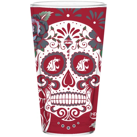 Washington State Cougars 16oz. Dia de los Muertos Pint Glass Cover