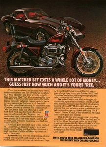 1979 PRINT AD - HARLEY DAVIDSON XLH-1000 SPORTSTER  79' CORVETTE CANDI ROOT BEER - Picture 1 of 1