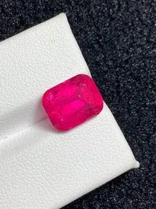 15 Ct Certified Natural Pink Paraiba Tourmaline Loose Cushion Cut Gemstone A+ - Picture 1 of 5