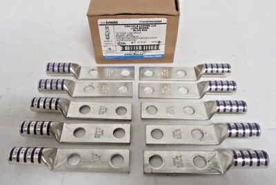 10 ct THOMAS AND BETTS 54866BE Copper Lug 1/2" Hole Long Barrel 4/0 AWG Purple - Image 1 of 4