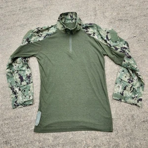 LARGE LONG Crye Precision Navy Custom Combat Shirt NWU Type III AOR2 Woodland - Picture 1 of 5