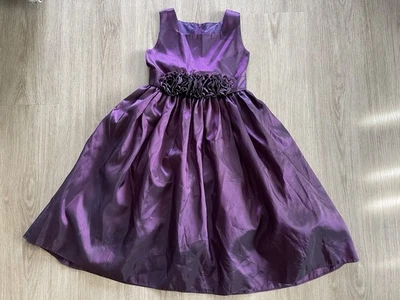 VTG Sweet kid’s Girl’s Wedding Church Party Purple Grape Tutu Dress Size 8 - Image 1 of 4