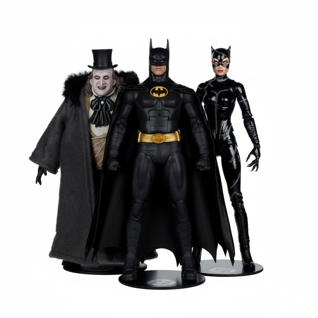 McFarlane Bandai Batman Michael Keaton Mega-Figur – Actionfigur Aus The Flash Film, 22 Gelenke
