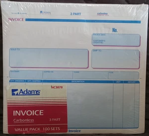 Adam's SHIPPER / PACKZETTEL ~ 8 1/2 x 7 7/16 ~ NEU VERSIEGELT - Bild 1 von 2