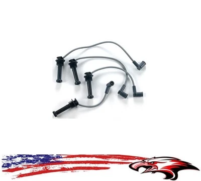 Cables de bujía de encendido HECHOS EN EE. UU. para Ford Mercury 99-04 y para Mazda 01-04 Foto 1 de 4