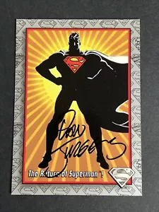 Autographed 1993 Skybox DC Comics The Return Of Superman Promo Card #0 Jurgens - Picture 1 of 10