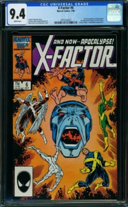 X-Factor #6 CGC 9.4 Marvel 1986 1st Apocalypse! X-Men! Wolverine! N6 393 cm - Picture 1 of 1