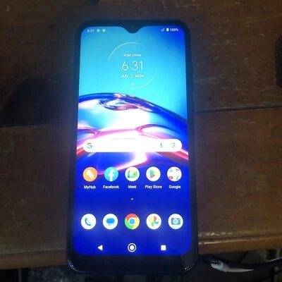 Motorola Moto E7 (2020) XT2052DL Blue 32GB Tracfone/straight  Android Smartphone - Image 1 of 4