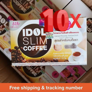 10 Boxes Idol Slim Instant Coffee Sugar Free Weight Control Fat Burn Block Diet