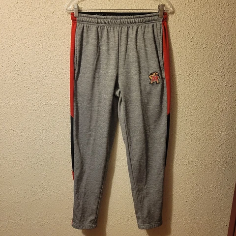 Men's Colosseum Gray Maryland Terrapins Up Top Sweat-Pants Size M Cover