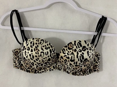 Victoria Secret T Shirt Bra Size 32B Color Beige And Black - Image 1 of 4