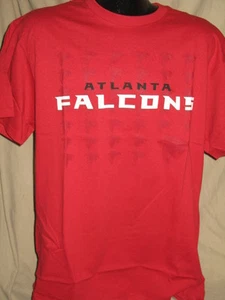 NFL Atlanta Falcons Football Logo Blitz T Shirt Mens Sizes Nwt Majestic red New  - Picture 1 of 3