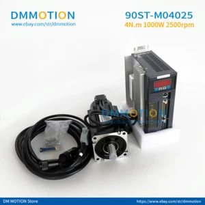 220V 1000W Ac Servo kits 1KW 90ST M04025 4N.m motor RS485 CN1 AASD 20A 서보 키트 - Picture 1 of 3