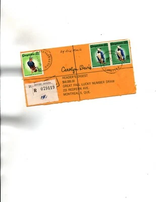 Guyana  1968 registered to Canada-NEMETENMEERZOG birds Foto 1 de 2