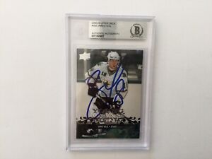 James Neal Signed 08/09 UD Young Guns RC Card Slabbed Beckett BAS BGS a