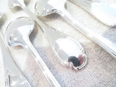 6 cucharas sopera francesas vintage chapadas en plata Christofle Pompadour Luis XV Foto 1 de 4