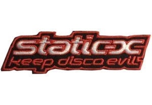 STATIC X logo Embroidered Patch Iron on Sew Badge Keep Disco Evil Wayne Tripp - Picture 1 of 11