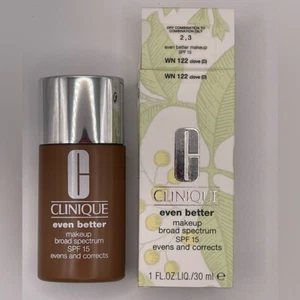 Clinique Even Better WN 122 Cove D New In Box SPF 15 Even and Corrects Make Up - Picture 1 of 4