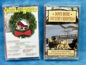 Christmas in Nashville & Down Home Country Christmas Cassette Tapes Sealed Lot 2 - Picture 1 of 5