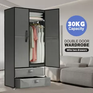 Large Portable Clothes Closet Wardrobe Drawer Storage Cabinet Organiser Shelf AU - Picture 1 of 11