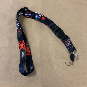 Black Nismo Fiesta Style JDM Quick Release Nylon Lanyard for NISSAN GT-R Z All - Picture 1 of 7