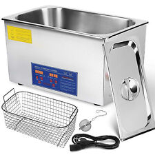 30L Cleaning Equipment Liter Heated W/ Timer Heater Ultrasonic Cleaner 110V Us