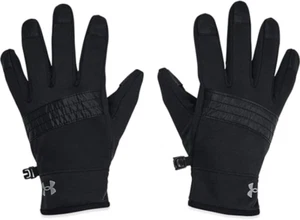 Under Armour Boys' Storm Fleece Lined Gloves Black 001 /Pitch Gray Sz Small NWT - Picture 1 of 5