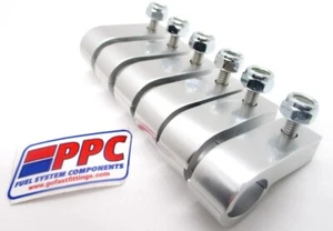 Pince P montage ligne argent poli 3/16" ID SimChrome 6 par pk ligne de frein - Photo 1/1