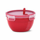 Emsa Microwave Box Round Box Freshness Keeping Box CLIP & MICRO Plastic Red 1...