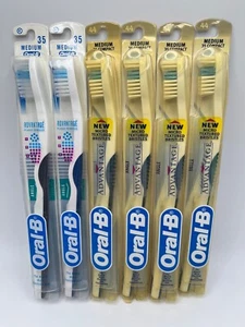 LOTE de 6 cepillos de dientes Oral-B Advantage 1996 vintage medio 35 ángulo compacto discoteca - Imagen 1 de 6