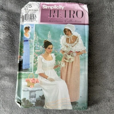 Simplicity Sewing Pattern 9225 Sz 14-20 Regency Bridgerton Dress Costume Theater - Image 1 of 4