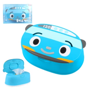 The Little Bus Tayo Wet Wipe Wet Tissue Case Cute Blue Box - Picture 1 of 6