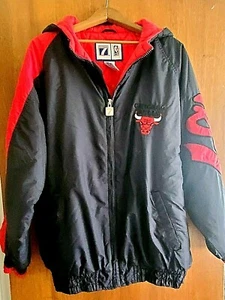 RARE Vintage 1990’s Official Licensed Chicago Bulls NBA Logo 7 Zip-up Jacket Lg - Bild 1 von 10