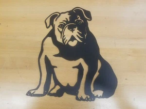 Bulldog Sitting metal Wall Art Plasma Cut Home Decor Gift Idea  - Picture 1 of 1