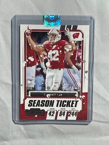 2023 John Rudolph Signed Auto Art Card TJ Watt Unique 1/1 Wisconsin