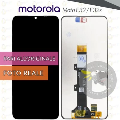 DISPLAY PER MOTOROLA MOTO e32 XT2227 / MOTO e32s XT2229 SCHERMO LCD VETRO TOUCH